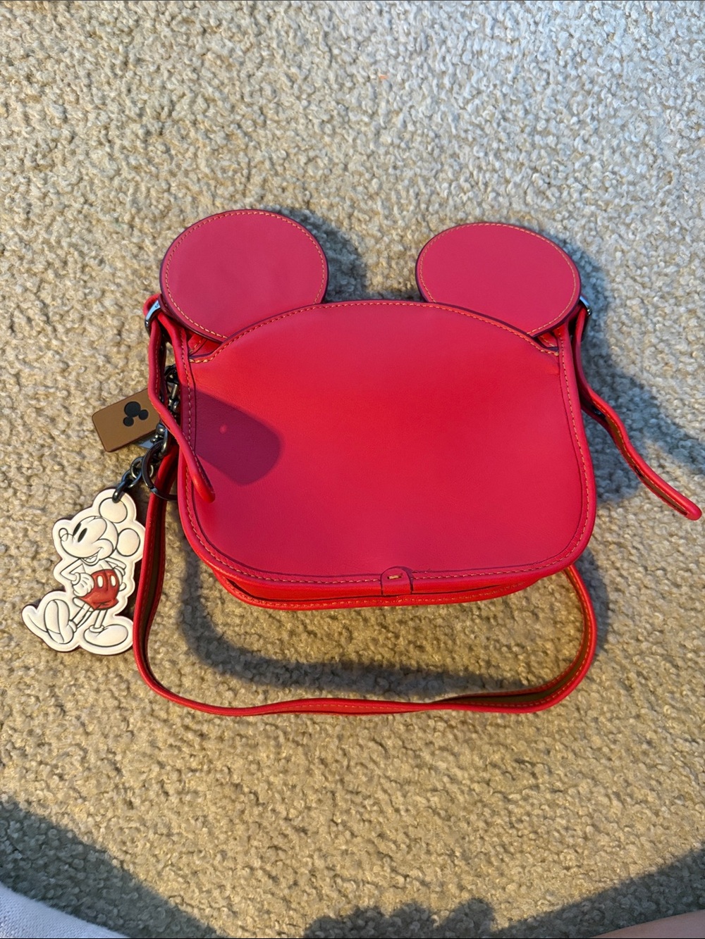 Coach Red Mickey Ear Crossbody Bag